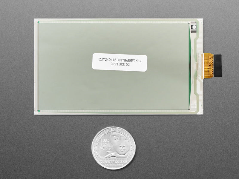 3.7\" 416x240 Tri-Color Red / Black / White eInk - Bare Display