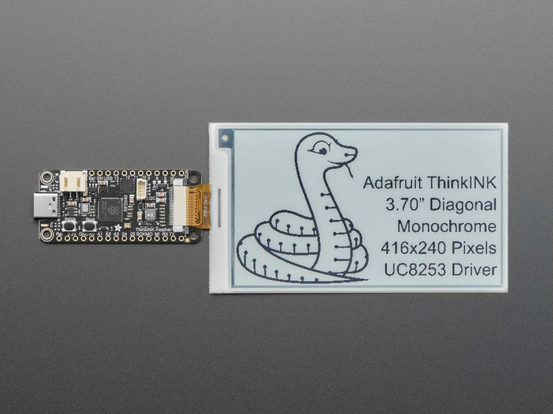 3.7\" 416x240 Monochrome Black/White eInk / ePaper - Bare Display
