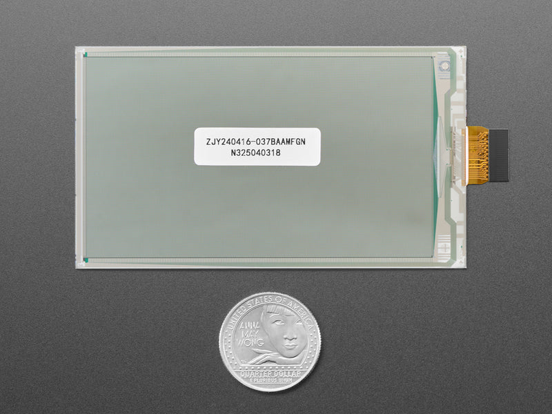 3.7\" 416x240 Monochrome Black/White eInk / ePaper - Bare Display