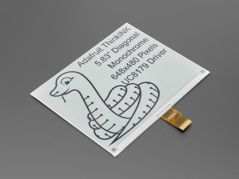 5.83" 648x480 Monochrome Black / White eInk / ePaper
