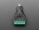 2.5mm (3/32") 4-Pole (TRRS) Audio Jack Terminal Block