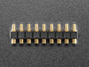 Through Hole Inline Pogo Pin Target Header - 9-Pin 0.1" Spacing