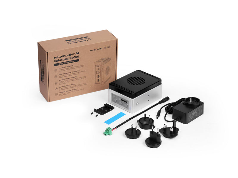 reComputer AI Industrial R2135-12 - Raspberry Pi Industrial Edge AI Computer, Based on Raspberry Pi CM5, Hailo-8 AI Acceleration 26TOPS | 16GB RAM, 32GB eMMC