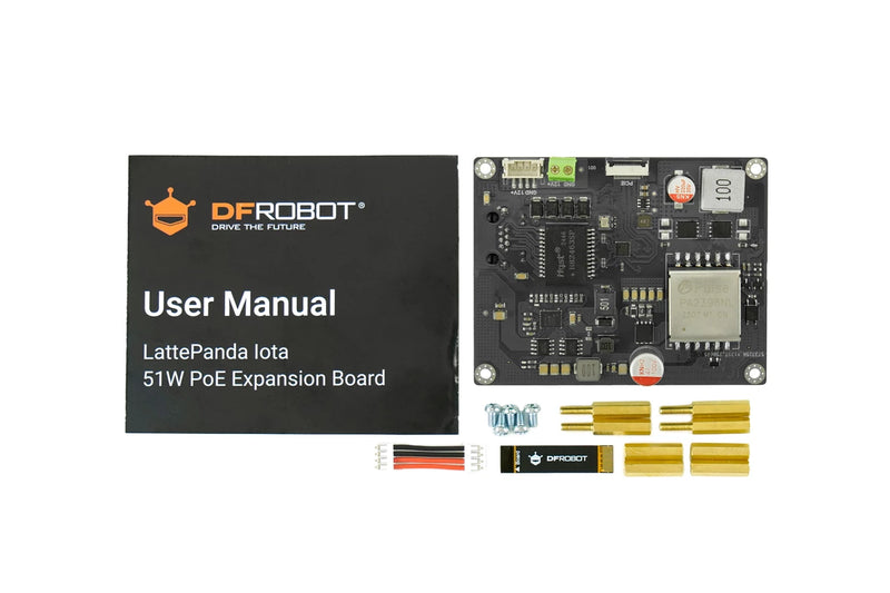 51W PoE Expansion Board for LattePanda IOTA (IEEE 802.3bt)