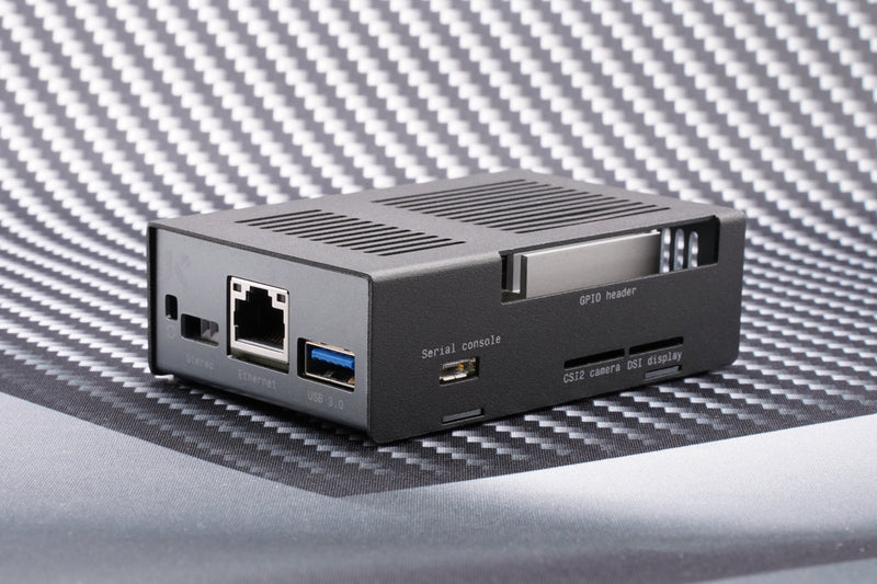 KKSB Coral Dev Board Case - Black and Grey Aluminium Enclosure