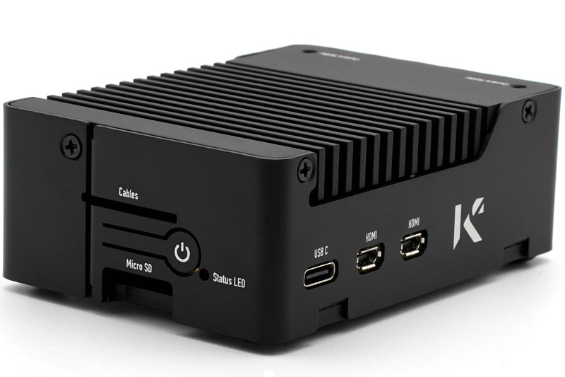 KKSB Raspberry Pi 5 Case with Aluminium Heatsink for Silent Passive Cooling