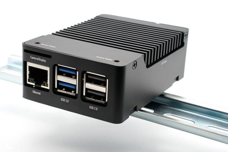KKSB Raspberry Pi 5 Case with Aluminium Heatsink for Silent Passive Cooling