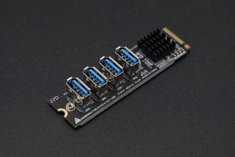 M.2 M Key to PCIex4 Expansion Board 