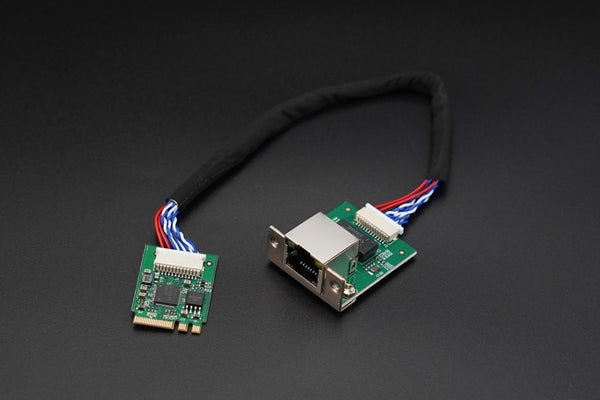 M.2 (A+E Key) to 2.5G Ethernet Network Card for LattePanda (Supports Windows 10 / 11, Linux)