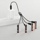 Cygnett AAA USB-C Rechargeable Li-ion Battery 4Pk (Black)