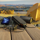Cygnett ChargeUp Outback Gen2 PD 3.0 15W 20000mAh (20K) Outdoor Solar Power Bank IP54 Rated (Black)