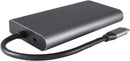 Shintaro USB-C Travel Display Multi Hub with USB-C to HDMI/VGA, 2 USB 3.0, USB-C PD3.0 and Gigabit Ethernet Connectivity