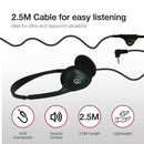 Shintaro Lightweight Headphones with Volume Control and 3.5mm Audio Jack, Flexible Headband, 2.5m Cord, Ideal for Office and Classroom Use