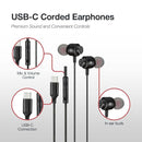 Shintaro USB-C Stereo Earphones with In-line Mic, Magnetic Ear Tips, Tangle-Free Cable, and Volume Control for USB-C Tablets, iPads, Laptops &amp; Chrome