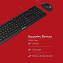 Shintaro Wired Keyboard &amp; Mouse Combo - Ergonomic Design, Spill-Resistant, USB Plug &amp; Play, Comfortable, Precision Tracking for Windows &amp; Mac