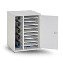 LapCabby Lyte 10 Single Door | 10-Device Static AC Charging Cabinet for Laptops, Tablets &amp; Chromebooks up to 16" - Horizontal