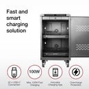 Shintaro 32-Port USB-C PD3.0 2000W GaN Charging Trolley for Smartphone, Tablet, &amp; Notebook Devices &amp; Smart Power Management via InnovateCharger App.
