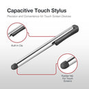 Shintaro Capacitive Touch Stylus for iPad, iPhone, Samsung Galaxy &amp; Tablets - Precision Stylus with Built-in Clip - 105mm Length