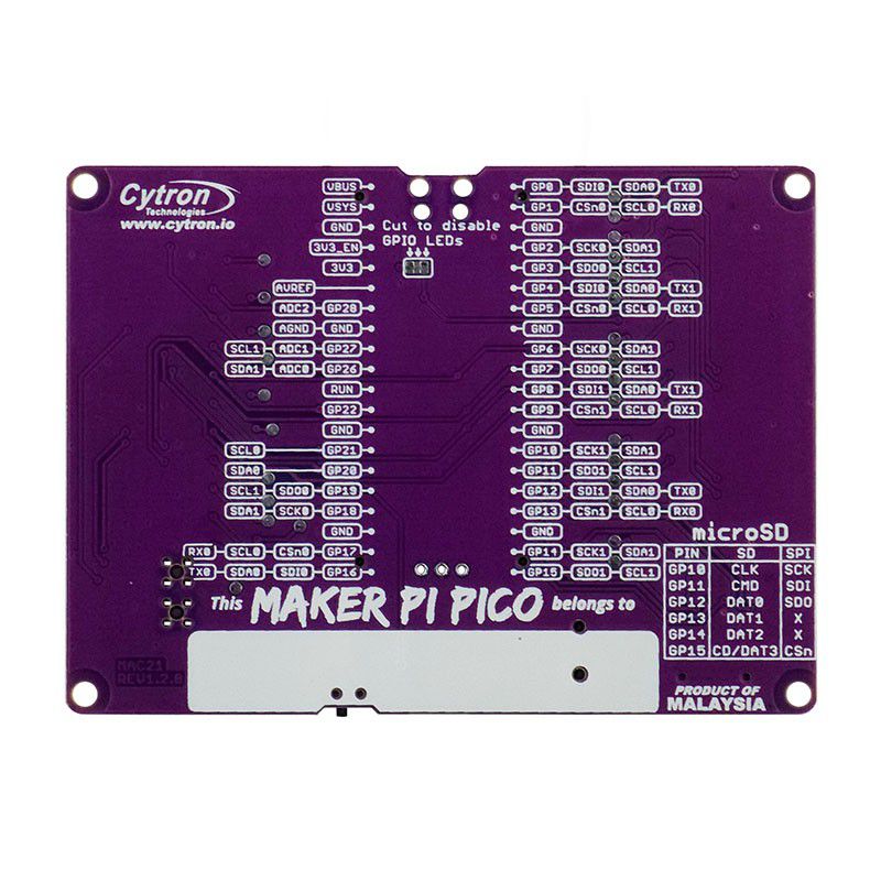 Maker Pi Pico Base (without Pico): Simplifying Pi Pico for Beginners