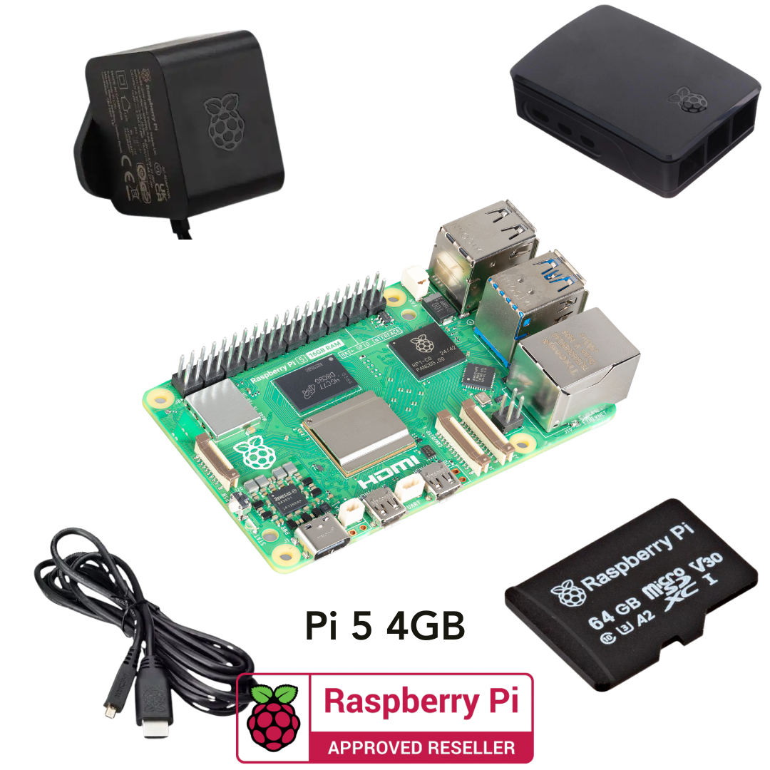 Buy Raspberry Pi 5 4GB Starter Kit - Black | Buy in Australia ...