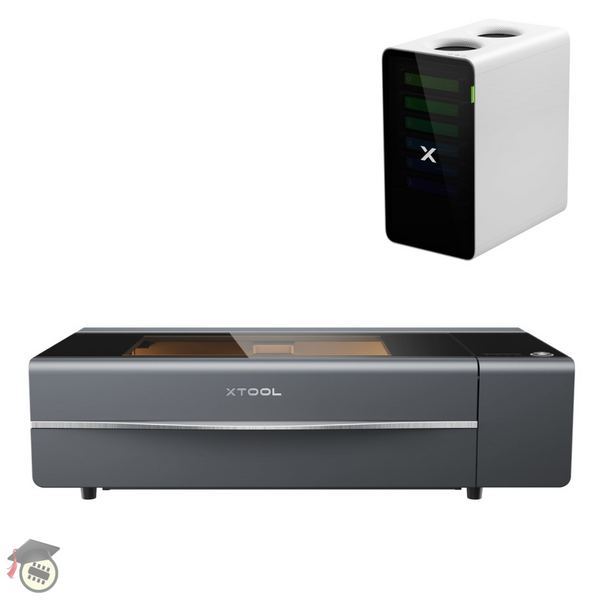 xTool P2S 55W CO2 Laser EDU Bundle (Grey)