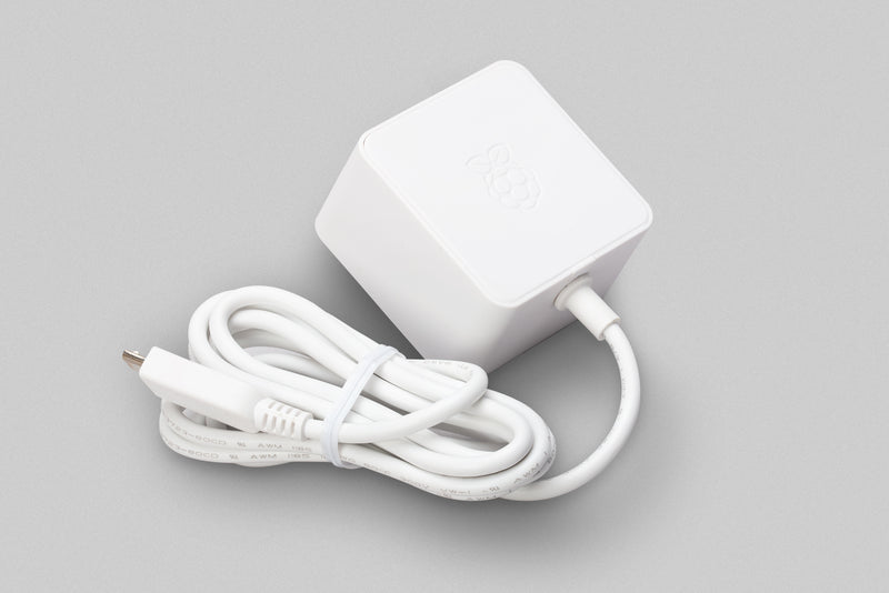 Raspberry Pi® Micro USB Power Supply 5.1V 2.5A White