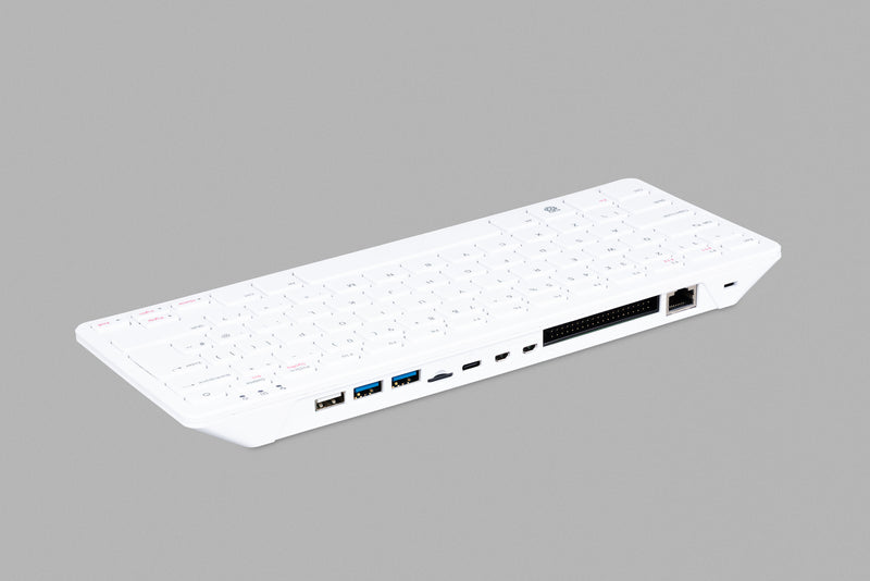 Pakronics® Raspberry Pi® 500 Desktop Kit with Monitor (Red/White)