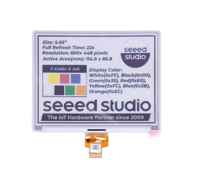 5.65" Seven-Color elink ePaper Display