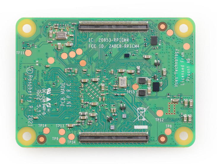 Raspberry Pi Compute Module CM4104000 - 4GB RAM, 2.4/5.0GHz Wi-Fi & Bluetooth 5.0 (CM4104000)