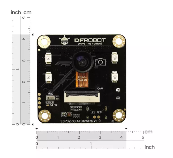 ESP32-S3 AI Camera Module (Edge Image Recognition, Night Vision, ChatGPT Voice Interaction)