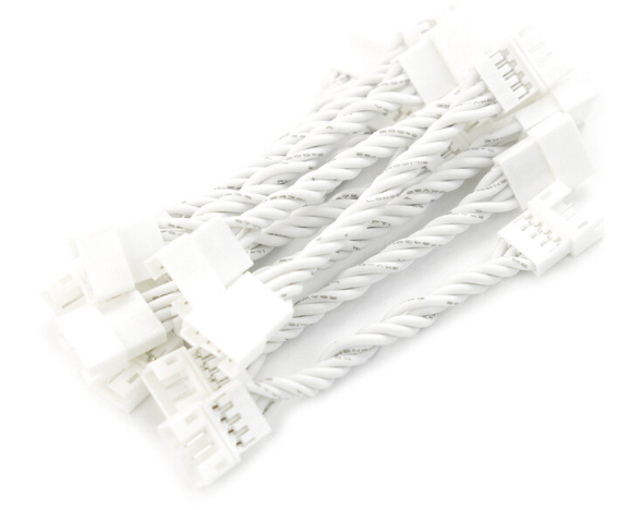 PH2.0-4P Female/Female Jumper Cable - 5cm (10-Pack)