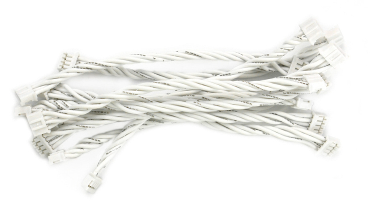 PH2.0-4P Male-to-Male Jumper Cable - 10cm (10 Pack)