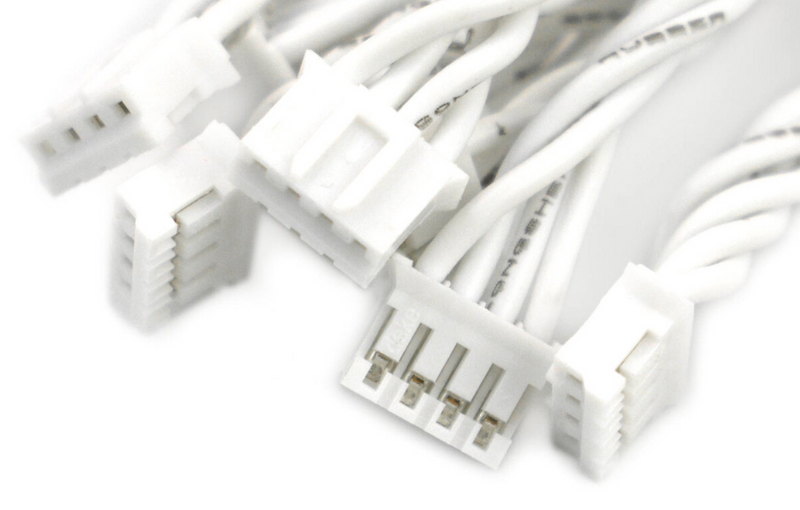 PH2.0-4P Male-to-Male Jumper Cable - 10cm (10 Pack)
