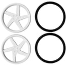 Kitronik White Wheels - Continuous rotation servo with white wheels