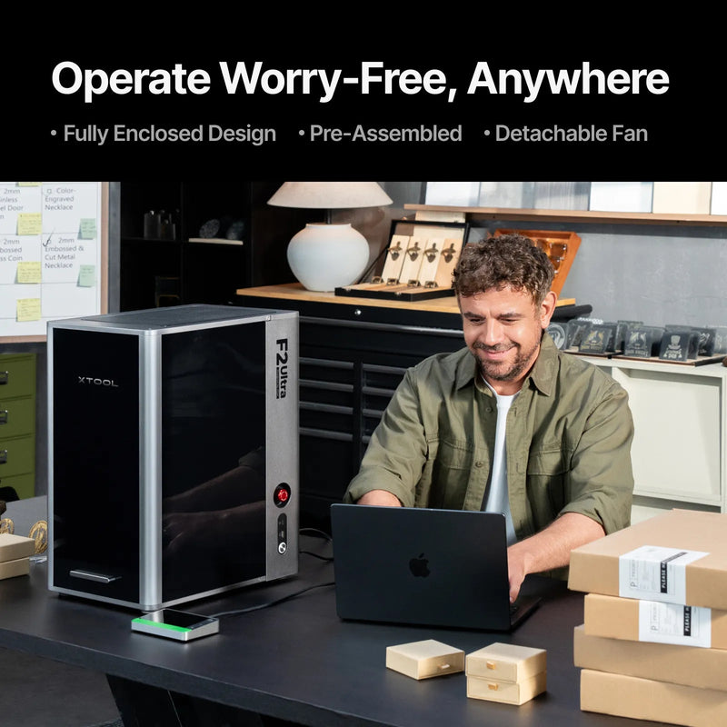 xTool F2 Ultra 60W MOPA & 40W Diode Dual Laser Engraver EDU Bundle