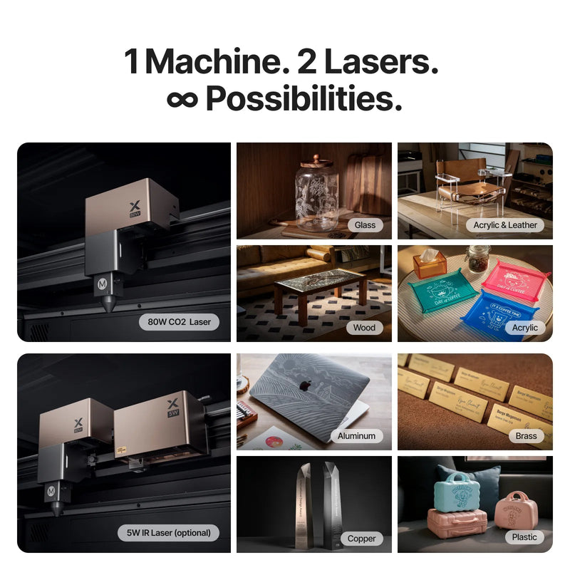 xTool P3 80W CO2 Laser Cutter EDU Bundle