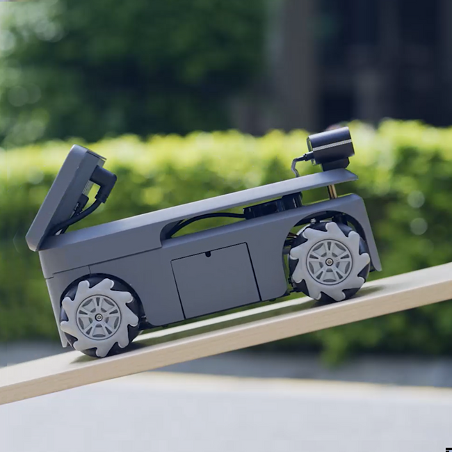 Elephant Robotics myAGV 2023 Jetson Nano - Mobile Chassis Autonomous Navigation Robot Kit 2D/3D Mapping, Smart 4-Wheel Drive Vehicle with Gamepad