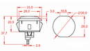 Colourful Arcade Buttons - Red - Buy - Pakronics®- STEM Educational kit supplier Australia- coding - robotics