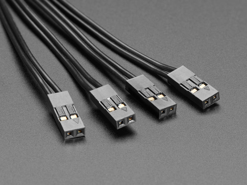 Pig-Tail Cables - 0.1\" 2-pin - 4 Pack