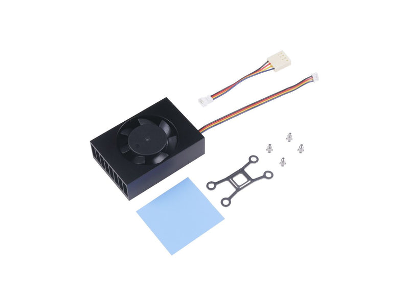 Jetson Nano Module Active Heat Sink - 7 blades Fan for active cooling, PWM for Speed Control, compatible to reComputer J10 series, Nvidia Jetson Nano