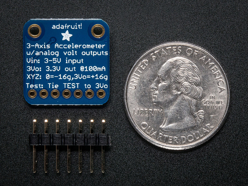 ADXL326 - 5V ready triple-axis accelerometer (+-16g analog out)