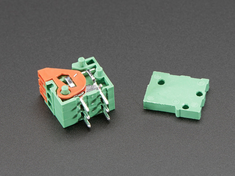 Configurable Spring Terminal Blocks - 3 Pin 0.1\" Pitch R/A - x 5