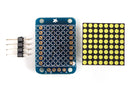 Adafruit Mini 8x8 LED Matrix w/I2C Backpack - Ultra Bright White