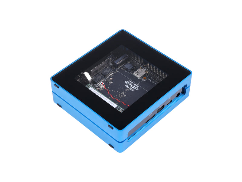 Buy ODYSSEY Blue J4125 v2 - Mini PC with 128GB M.2 SATA, Linux and Arudino Core, dual 2.5 Gigabit Ethernet NICs, 4K output, RP2040, fan heat dissipation, case assembled
