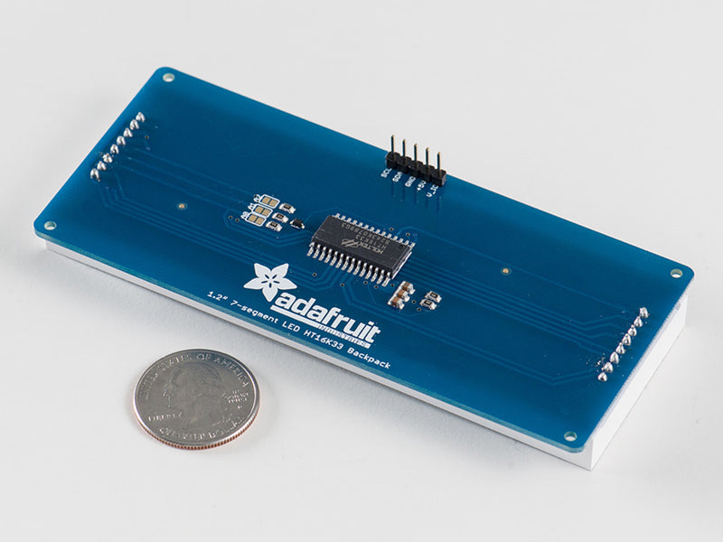Adafruit 1.2\" 4-Digit 7-Segment Display w/I2C Backpack - Green