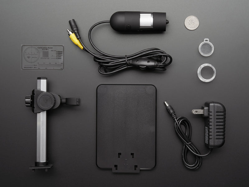 TV Microscope - 25x & 400x magnification / 8 LEDs