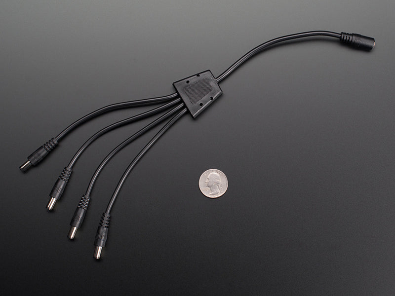 4-Way 2.1mm DC Barrel Jack Splitter