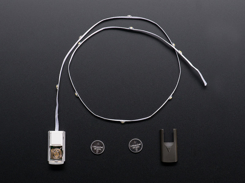 Litex White LEDs on White Fabric Ribbon Pack - 21\" 10 LEDs