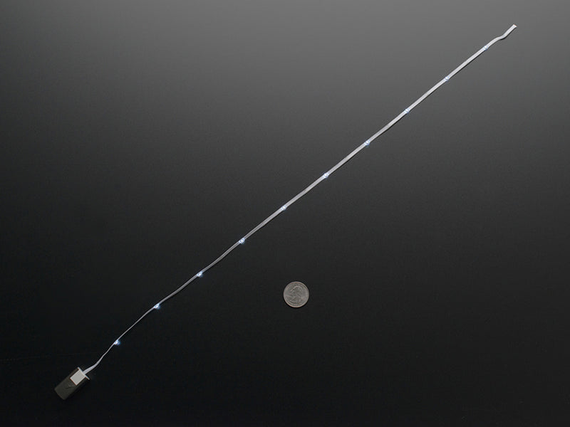Litex White LEDs on White Fabric Ribbon Pack - 21\" 10 LEDs