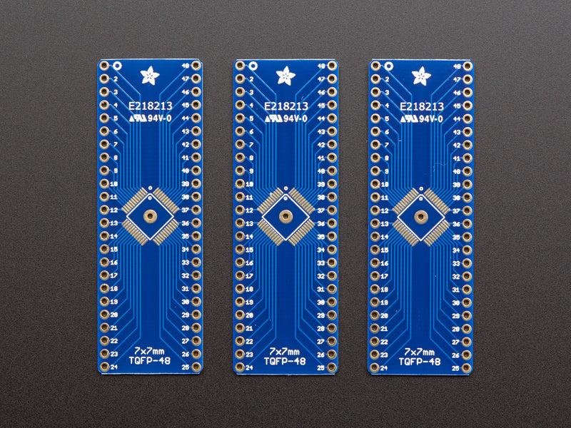 SMT Breakout PCB for 48-QFN or 48-TQFP - 3 Pack!